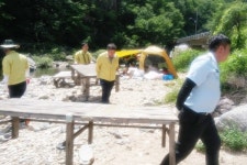 문경시, 쌍용계곡 불법 시설물 철거, 자연모습 되찾아