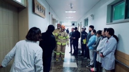 화순소방서 119구조대, 보은병원 현지적응훈련 실시