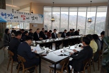 [포토]김철우 보성군수, 현장 간부회의 개최