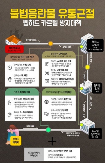 불법음란물 유통 근절을 위한 웹하드 카르텔 방지 대책 마련