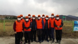 (사)대한노인회 음성군지회 노인일자리 참여자...보건용 마스크 배부