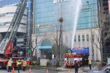 광주 동부소방서, 아송빌딩 유관기관 합동 소방훈련 실시