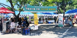[포토]수성구청 광장에서 열린 대구자활 별별장터, 폭염주의보로 인해 한산