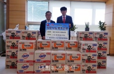 만촌1동 (주)M.S 메디케어, 라면 50박스 전달