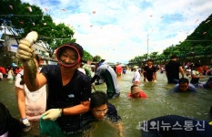 단양 매포읍, 매화골 맨손물고기잡기 축제 개최