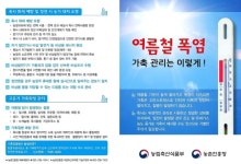 폭염경보, 축산농가 폭염피해 예방에 총력