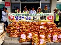 삼성면주민자치위원회, 사랑의 옥수수 수확