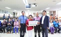 목포해경, 추석맞이 하나노인복지관 위문 방문
