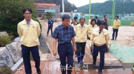 경북도의회 교육위원회, 영덕 태풍 피해 학교 현장 방문
