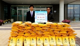 음성읍 평곡1리 양호식 이장, 이웃돕기 쌀 기부