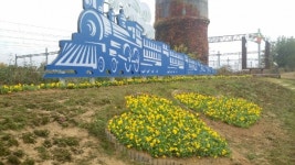 삼랑진역 급수탑, 겨울꽃으로 월동준비 끝