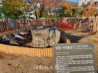 대구 상동 지석묘군 옆에 방치된 폐 가구들
