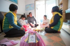 신천지자원봉사단 광주지부, 반찬 나눔의 가치 핑크보자기 현장