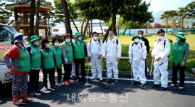 소이면, 사회단체 참여 코로나19 차단 일제 방역 진행