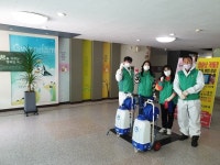 북구 읍내동 새마을 협의회·부녀회 학교 방역 활동 실시