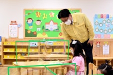 [포토]도성훈 인천시교육감, 등교 수업 준비 학교 현장 점검