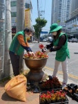 침산3동 새마을회, 경로당 방역 활동 및 꽃심기 행사