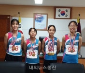 천안 오성중, 제49회 전국종별육상경기대회서 우수한 성적 거둬