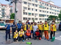 부천오정署 원종지구대, 장마철 침수 대비 배수구 정화 작업 등 협력치안 활동 전개