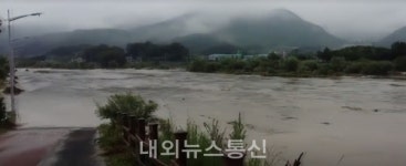 남양주 진관교 왕숙천 홍구경보 상향…범람 위기