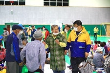 유근기 곡성군수, 곡성 산사태 주민 대피현장 방문