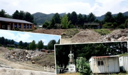 폐석과 흙더미로 가득한 감곡면 폐교...머나먼 행정