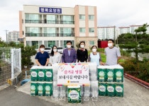 홍정근 경북도의원, 추석맞이 요양시설 위문품 전달
