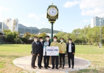 나주시, 대호수변공원 시계탑제막식