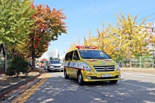 시흥소방서, 소방차 길 터주기 훈련 진행