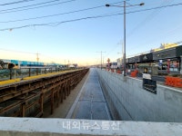 천안직산사거리 입체화 건설공사,  지하차도 2차로 임시개통