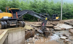 음성군, 수해복구 공사 박차...상반기 준공 예정