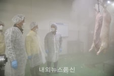박상돈 천안시장, 관내 사조산업 천안공장 점검 방문