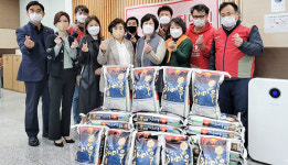 롯데건설(주) 샤롯데봉사단, 한국자유총연맹 의왕시지회 지역아동센터 쌀후원