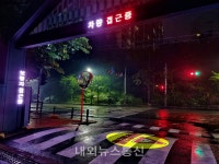 용인시 상현2동, 상현공원 입구에 교통사고 방지 알림 시스템 설치