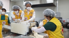 상남면 적십자봉사회 칼국수 나눔 행사