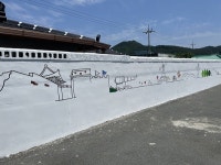 강진군 병영면 동성마을회관 명품 벽화로 새단장