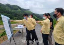 충북도, 재해복구 및 예방사업장 현장점검 나서