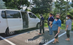 평창군 미탄면, 장애인 주민 코로나 백신접종을 위한 차량운행 봉사