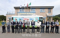 충주시 마을버스 첫 시동, 개통식... 주민 교통 불편 해소