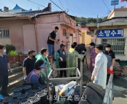 목포시 죽교동, 건목회 연탄배달 나눔 봉사 실천