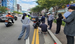 인천서부경찰서, 이륜차 교통법규위반 집중 단속 실시