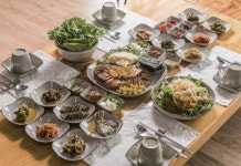 진악산을 바라보며 즐기는 향토음식