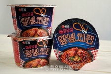 농심, 양념치킨과 라면의 만남! 양념치킨 큰사발면