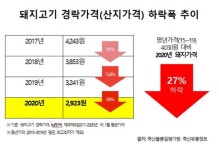 돈가 바닥치는데 소비자가격은 왜 그대로?