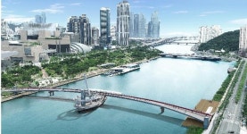 수영강 보행교 휴먼브릿지 2025년 준공