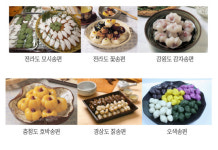 송편, 금반위에 오뚝세우니 일천 봉우리 깎은 듯