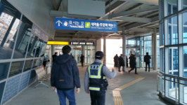 도산파출소, 송정KTX역 집중 순찰활동