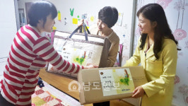 장성에서 아이 낳으면 택배로 선물받는다