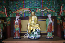 목포 달성사 목조지장시왕삼존상 보물 예고