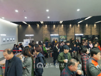 광산 쌍용예가 플래티넘 견본주택 북적